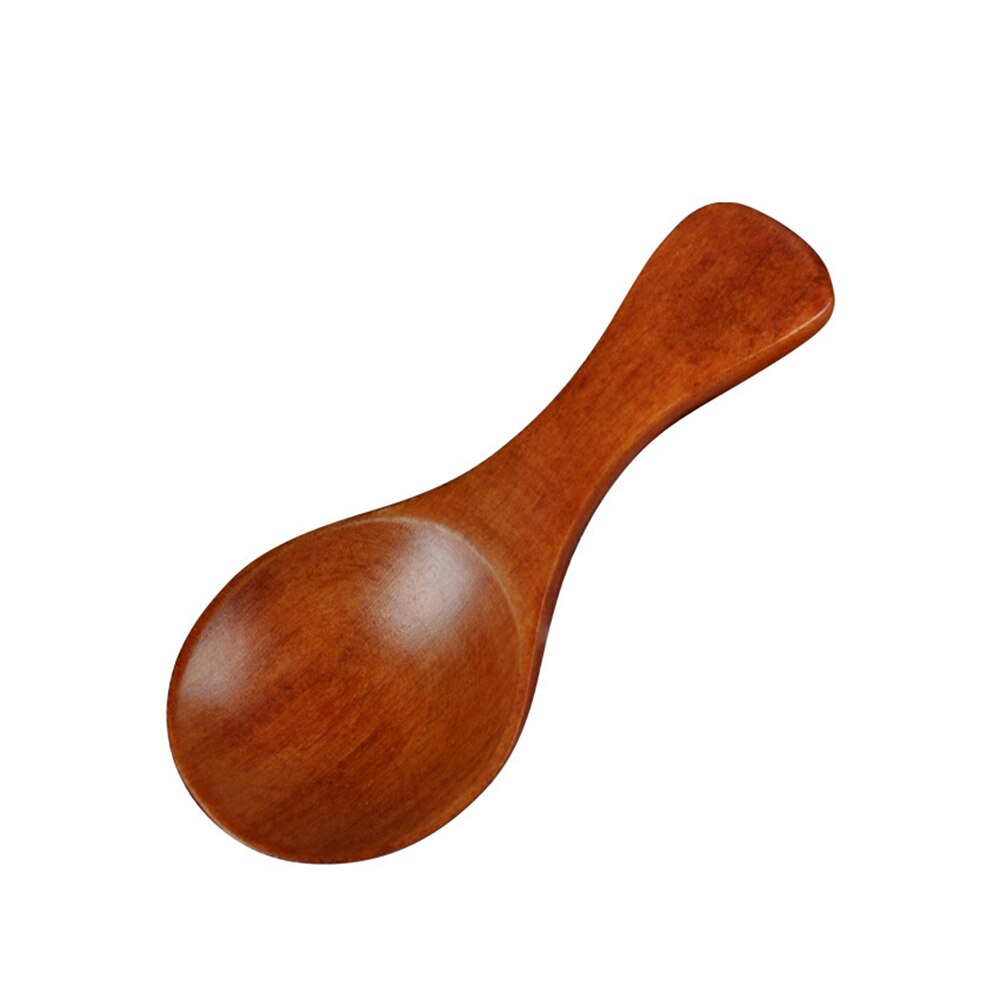 Wooden Spoon Bamboo Kitchen Cooking Utensil Tool Soup Teaspoon Catering Kids Spoon kitchenware for Rice Soup: 5