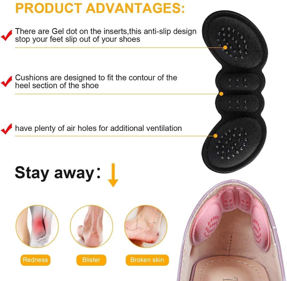1 paar stoff FlüGel Schutz für Schuhe hoch Fersen Aufkleber Kissen Snugs Einsätze Schuh Pads Leder Schuhe Einsätze Griffe Liner
