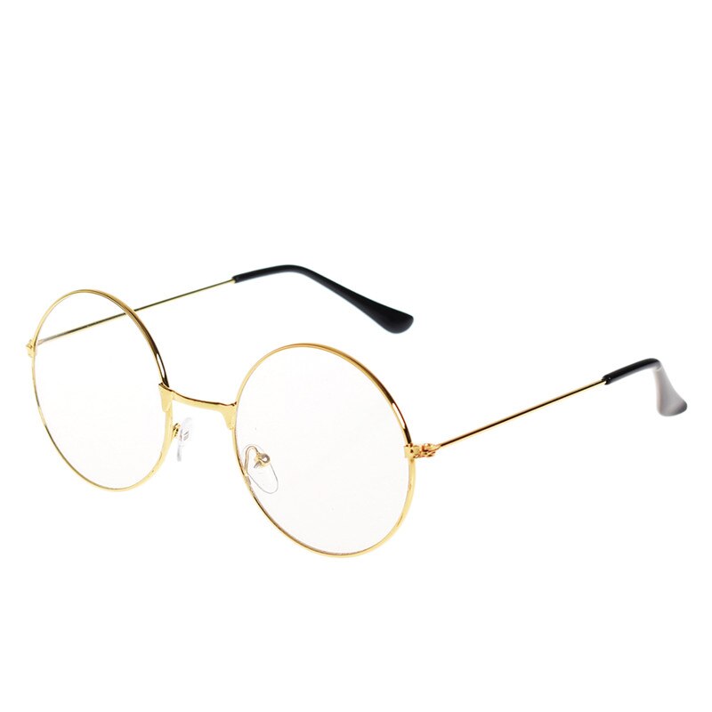 Vintage Retro Round Metal Spectacles Frame Women Men Anti Blue Light Ray Blocking Eye Computer Glasses Frames Clear Lens Eyewear: B