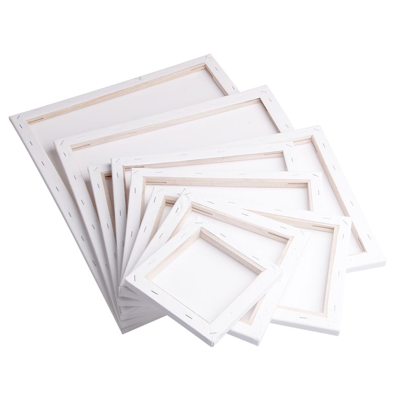 White Blank Square Artist Canvas Wooden Board Frame For Primed Oil Acrylic Paint N58A