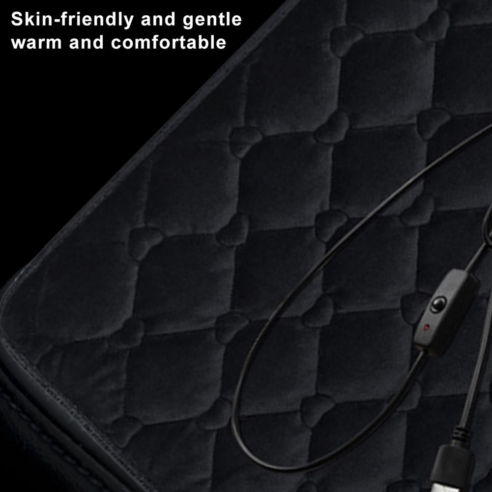 Car Heated Seat Cushion Cover Auto USB Heat Heater Warmer Pad Universal Heated Seat Covers Pad Car Interior Accessories