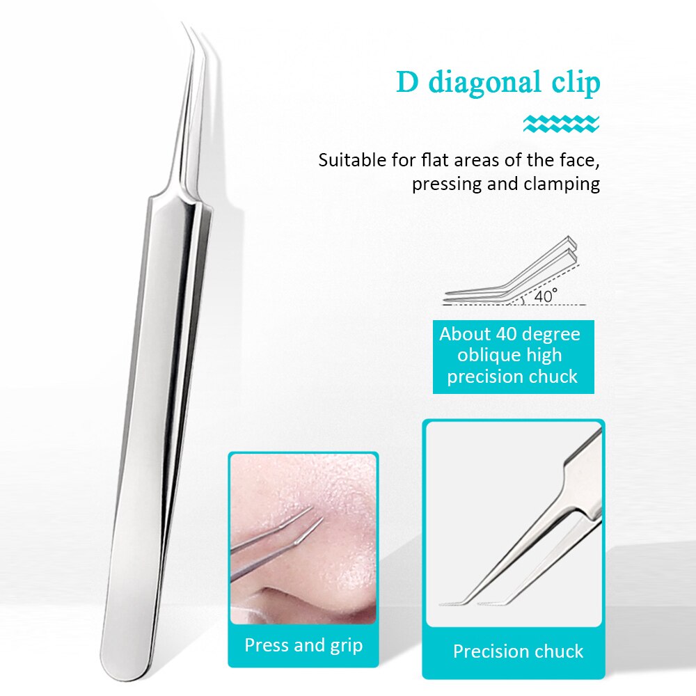Blackhead Pimple Acne Remover Tool Spoon for Face Cleaning Skin Care Acne Tweezers Comedone Blemish Extractor Needle