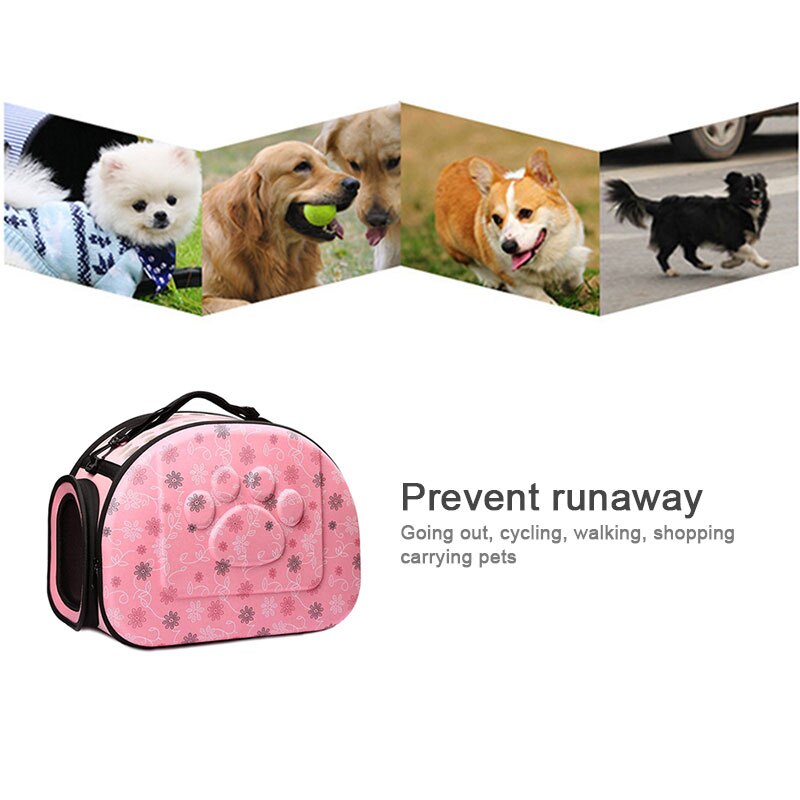 Dog Carrier Handbag Puppy Cat Travel Portable Foldable Mesh Shoulder Bag EVA Breathable Carrying Case Outdoor Kennel Pet Supplie