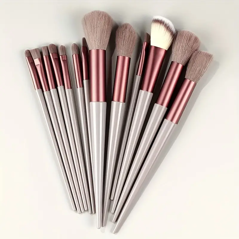13PCS Makeup Brush Set Soft Fluffy Eye Shadow Foundation Blush Highlighter Concealer Brush Female Beauty Tool Christmas: green