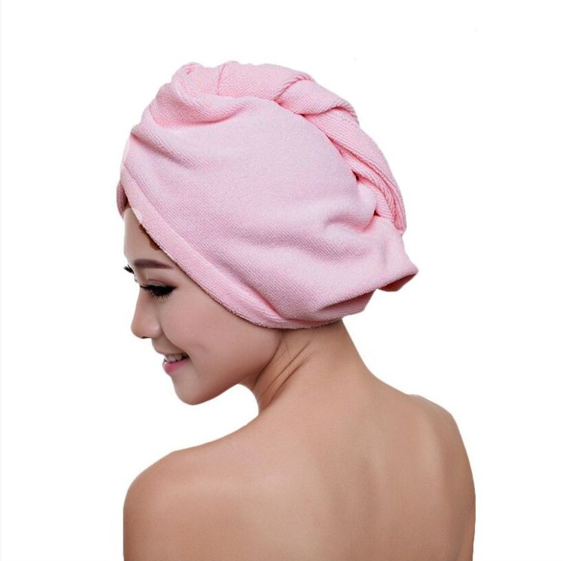 Super Absorbent Quick Dry Hair Towel/Microfiber Towel/Hair Towel Wrap for Women, / Turban For Drying Curly, Long & Thick Hair: Pink