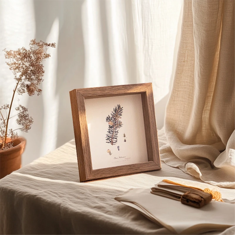 Minimalistische vierkante houten fotolijst voor 6x6 inch foto's, kleine holle witte fotolijst voor 4x4 inch, 8x8 inch, 10x10cm 15x15: 8 inch / Rood