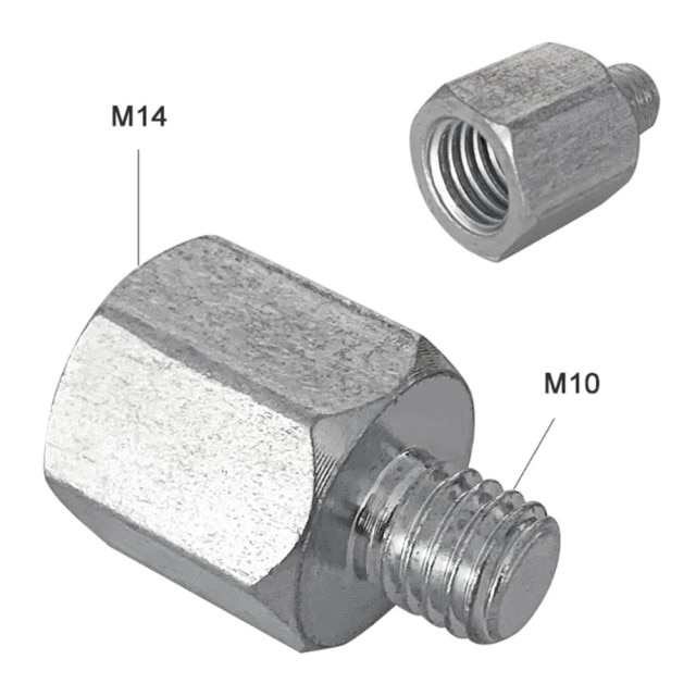 1Stck M10 M14 Winkel Schleifer Polierer Schnittstelle Stecker Konverter Adapter Schraube Pleuel Energie Zubehör Gewinde Adapter: M14 zu M10