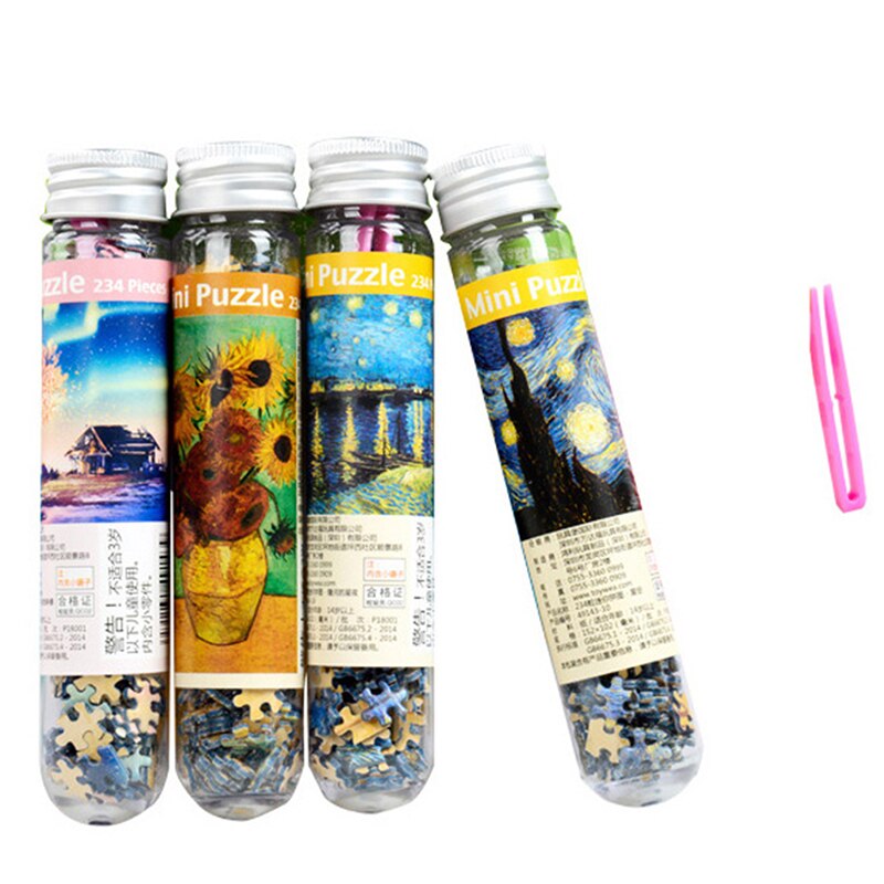 Multi-type Landscape Puzzle Game Test Tube Packaging Educational Toys Or Adults Puzzle Toys Kids 234 Pieces