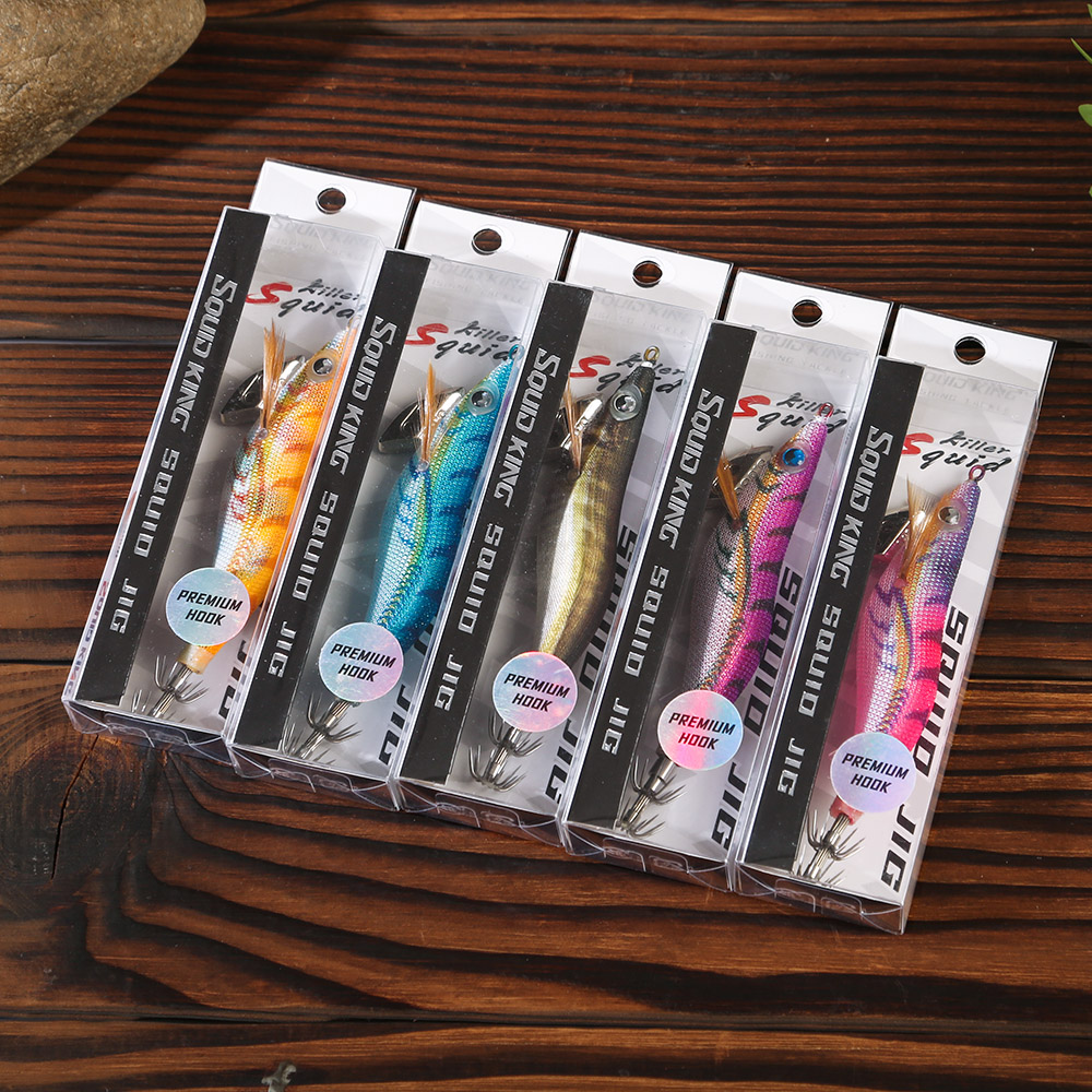 Isca de lula SQUID KING 3.0 # Lula gancho madeira camarão iscas gabaritos choco isca simulação realista silicone polvo isca