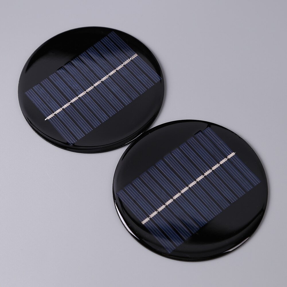 6V 0.8W Mini Polycrystalline Silicon Solar Cell Module Circle Round Polysilicon Solar Panel Module 24 Solar Cells