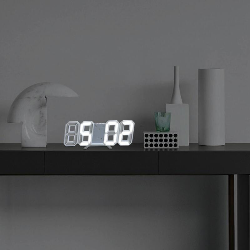 1PC 3D Digitale Uhr Tisch Wanduhr LED Nachtlicht Datum Zeit Anzeige Alarm Heimat Dekoration Wohnzimmer Nacht Licht wohnkultur