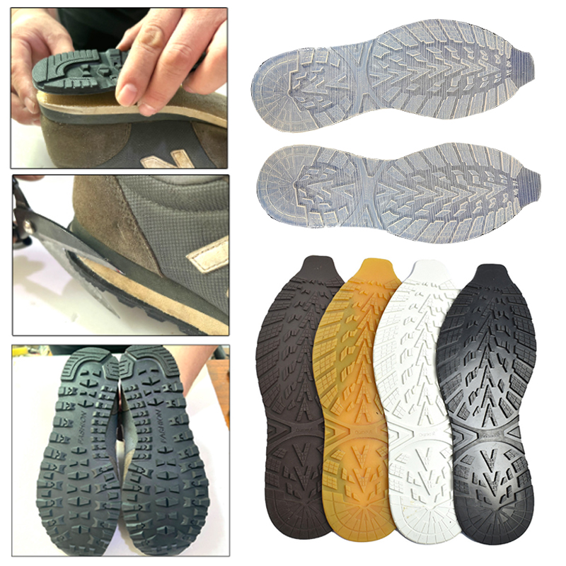 1 Pair Non-Slip Sole for Shoe Rubber Shoe Soles Wearable Shoes Pads Replaceable Soles Soling Sheet Stickers Pad Sneakers Outsole