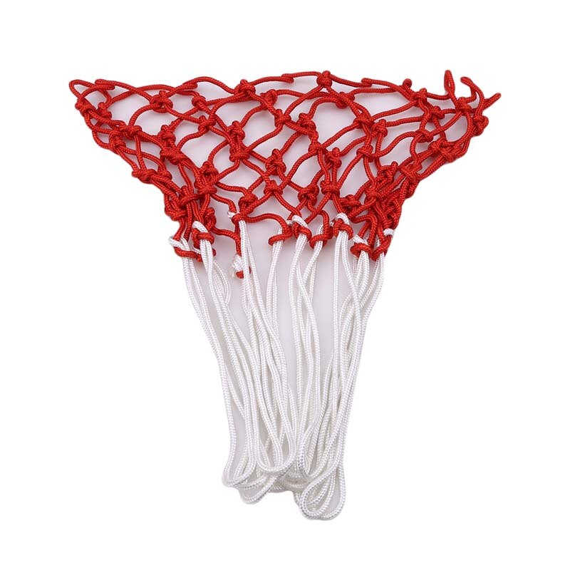 Standard Nylon Basketball Net Thread Sports Basketball Hoop Mesh Backboard Rim Ball Pum White Red Blue