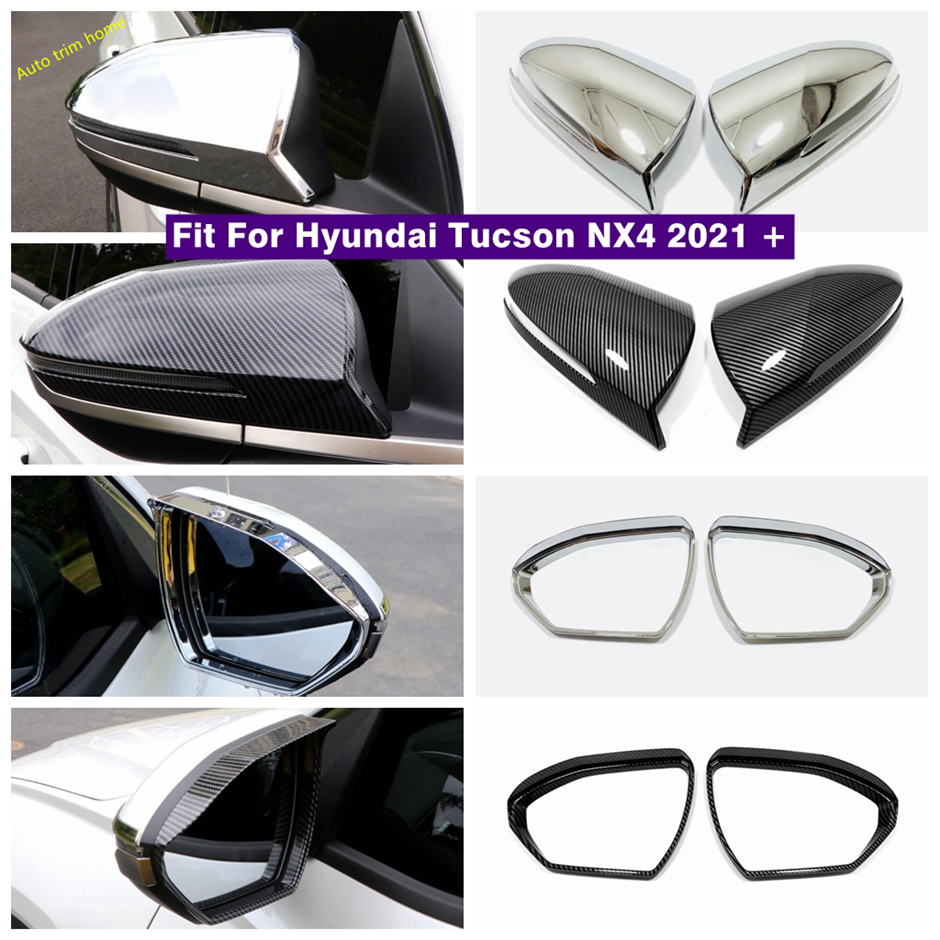 Couvercle de rétroviseur pour Hyundai Tucson NX4 2022, accessoires de voiture, pare-soleil imperméable, lames de miroir arrière, sourcils