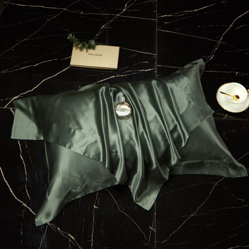 1Stck 100% Reiner Seide Kissenbezug Königin König Größe für Hotel Hause Weichen Gesunde Kissen Abdeckung Seide Kissen Kissen fallen 48*74CM: Rosa