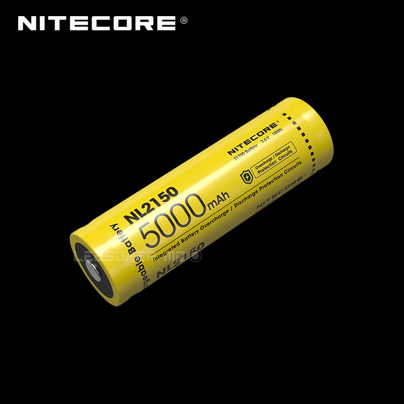 Next Generation Nitecore NL2150 Rechargeable Li-ion 21700 Battery 5000 mAh with CE &amp; ROHS Certifications