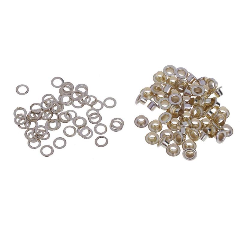 100Pcs Clothes Shoes Scrapbook Eyelets Round Inner Hole 4/5/6/8mm Metal eyelets For Scrapbooking Garment Eyelets Apparel