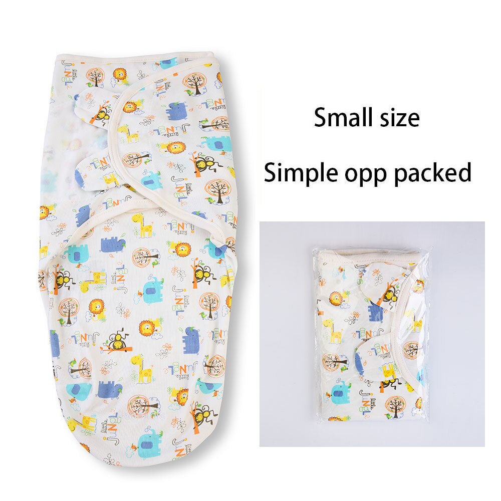 Baby Swaddle Blanket Wrap Newborn Baby Swaddle 100% Cotton Soft Infant Newborn Baby Products Blanket &amp; Swaddling Sleepsack: Happy zoo small