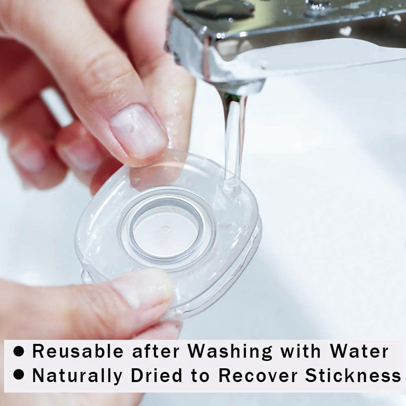 Nano Gel Pad,Nano Traceless Magic Stickers,Sticky Gel Pad Double-Sided Seamless Traceless Washable Reusable (9 Pack)