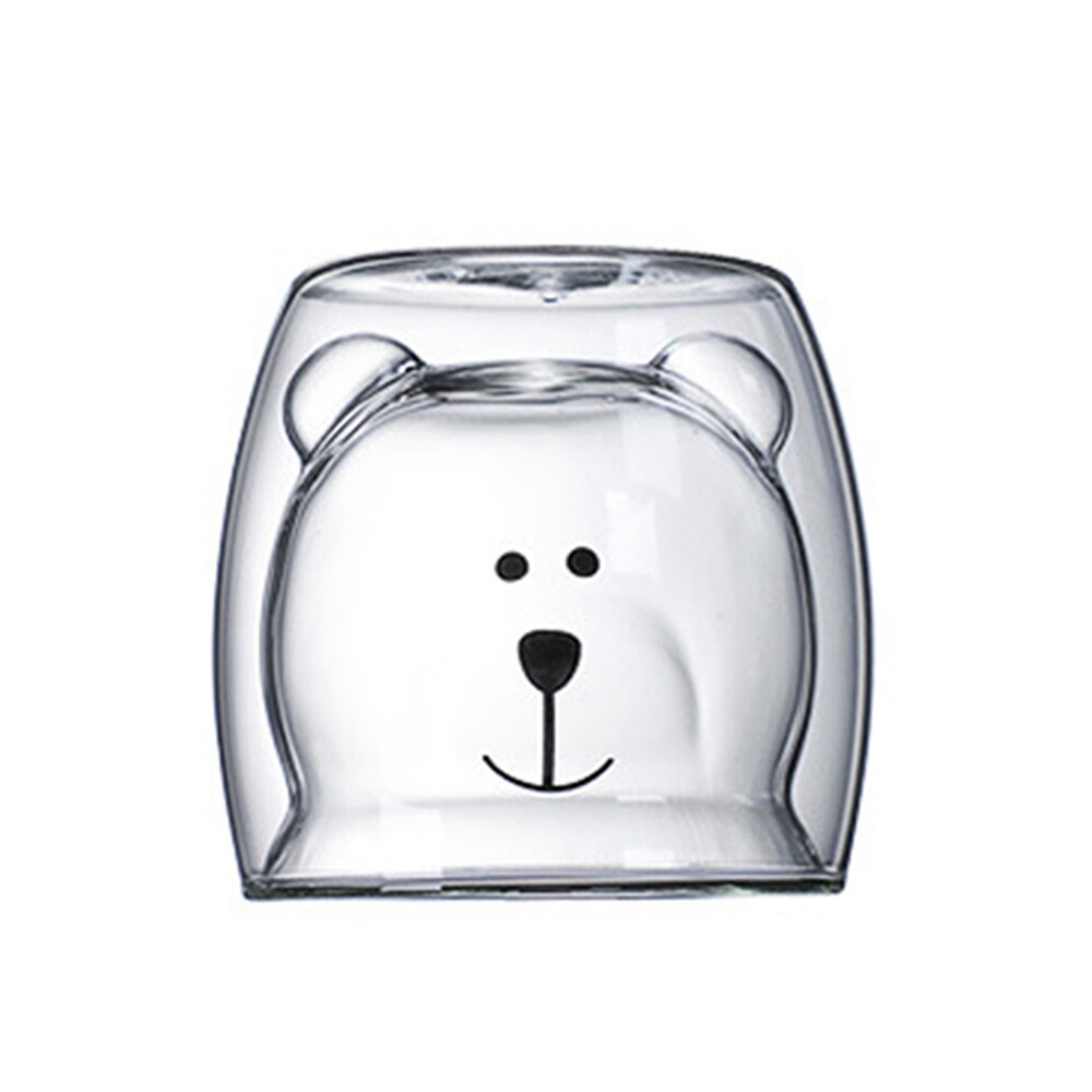 Taza de cristal de doble capa para café, vaso de vidrio de borosilicato alto, Espresso, taza de leche , cristalería: A3