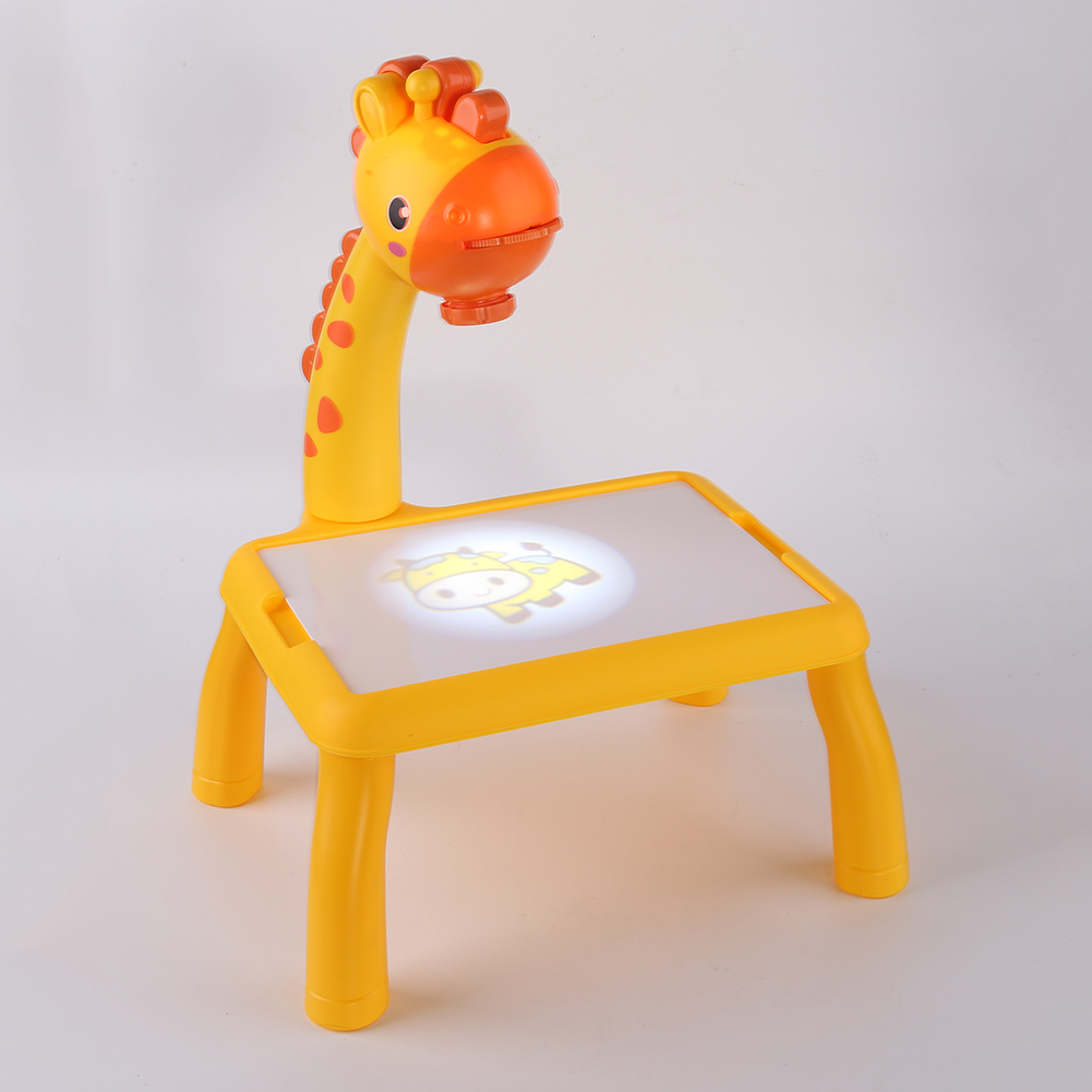 Giraffen-projektionszeichenbrett, graffiti-schreibtisch, lernspielzeug, maltafel, schreibtisch, malwerkzeuge, pädagogisches spielzeug: Default Title