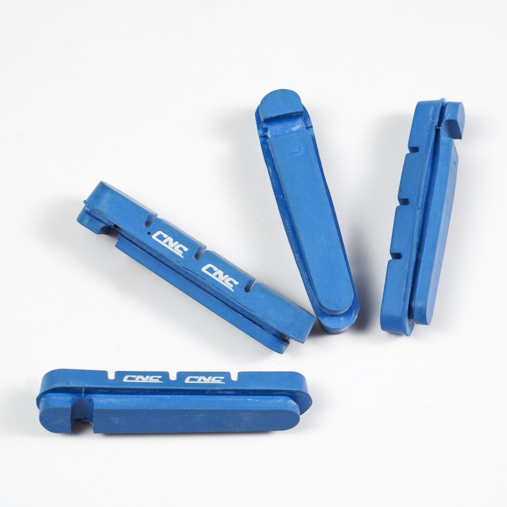 CNC fietsaccessoires, carbon velgremblokken, racefiets remmen remklauw blokschoenen, voor Shimano V/C remklauw, kurkhout: Rood