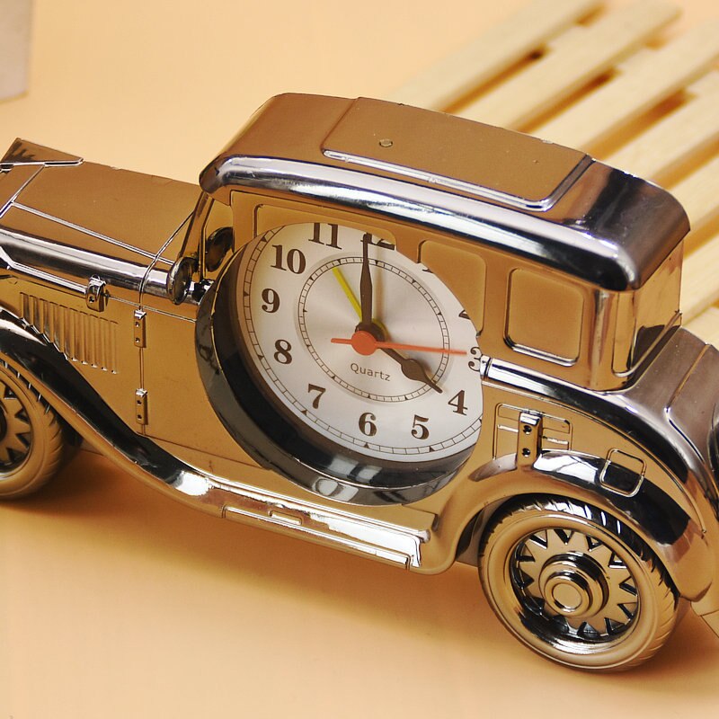 Nouvelle Simulation créative classique voiture modèle réveil voiture forme horloge 3