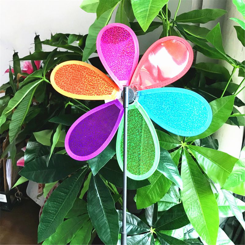 Pauw Kleurrijke 3D Mooie Kinderen Speelgoed Wind Spinner Windmolen Speelgoed Voor Yard Outdoor XX9E