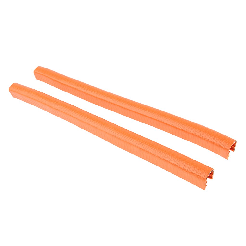 2 stk skateboard longboard dækbeskyttelse gummistrimmel næsebeskytter & halekantbeskytter 30cm længde: Orange