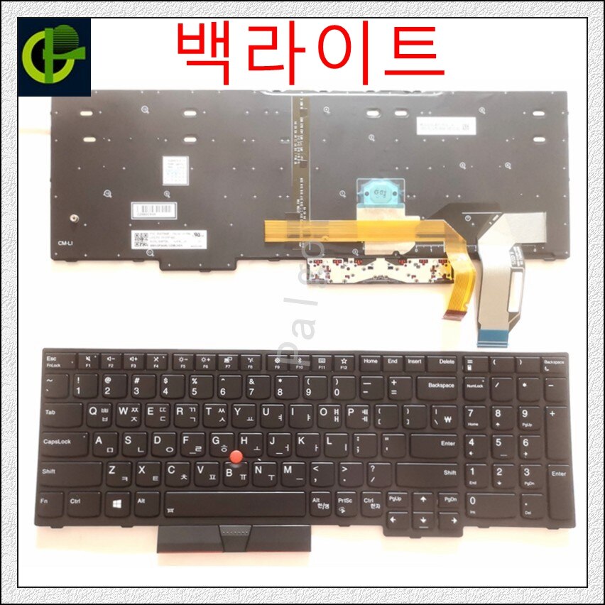 Koreansk baggrundsbelyst tastatur til lenovo thinkpad  e580 l580 l590 p52 p72 e590 e585 e595 t590 p53s 01 yp 680 01 yp 640 01 yp 560 korea kr kor