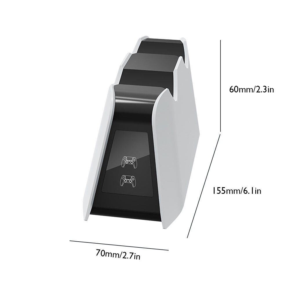 For PS5 Controller Charging Dock For DualSense Charger Dual Fast Charging Dock Station Dock for PlayStation5 Wireless Controller