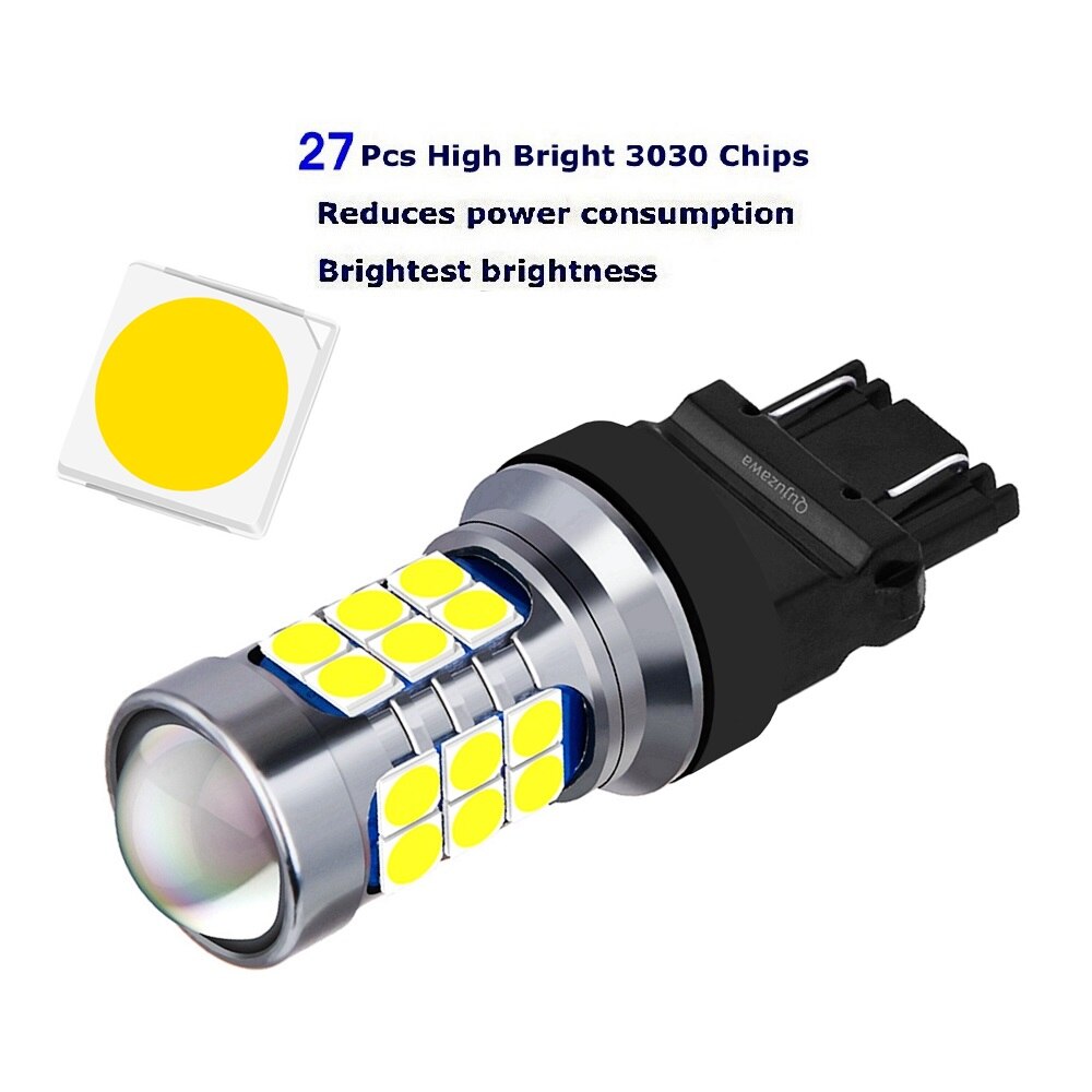 2PCS T25 3157 3156 P27/7W P27W Super Bright 3030 LED Car Brake Bulbs Auto Turn Signals Daytime Running Light Backup Reverse Lamp