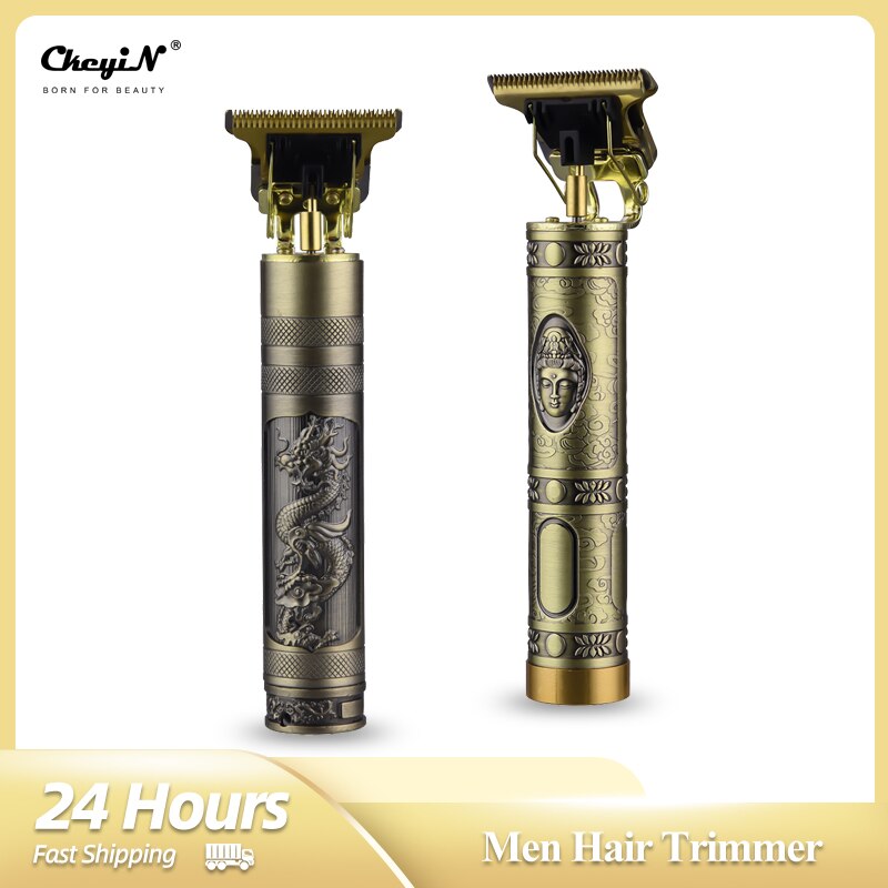 Profesjonalna maszynka robić włosów bezprzewodowy smok mężczyźni przycinarka akumulatorowa maszyna robić golenia brody elektryczna maszynka robić golenia z łysiną głową budda