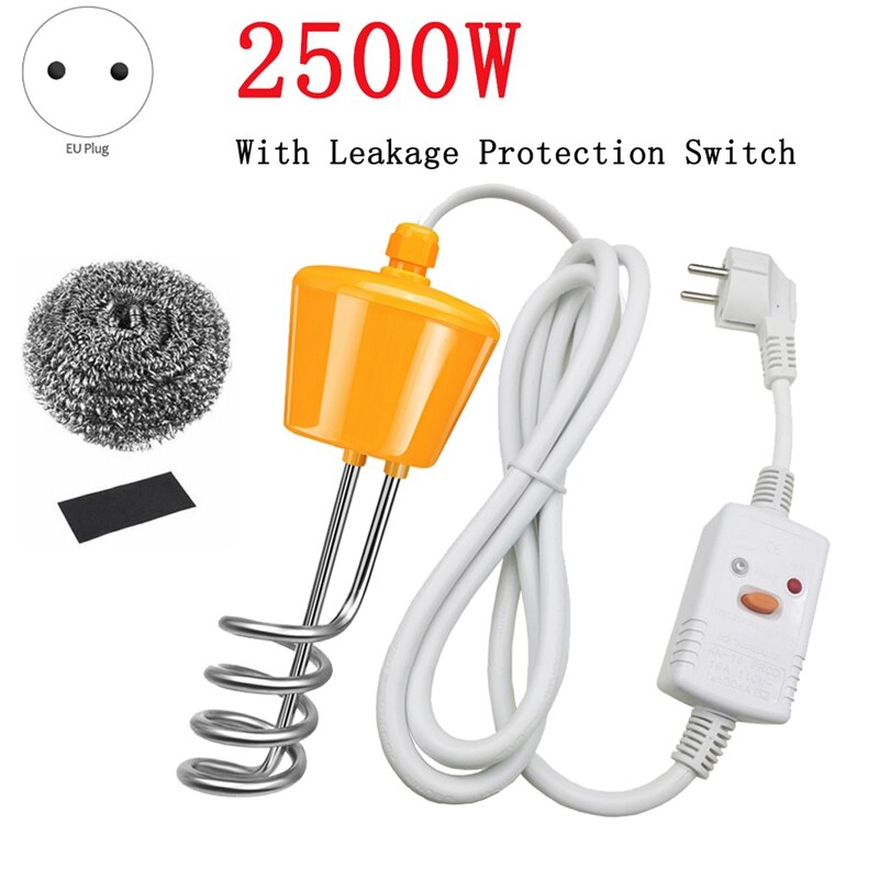 220V 2500W Suspension Immersion Electric Water Heater s Boiler Pool with Leakage Protection Switch: Default Title