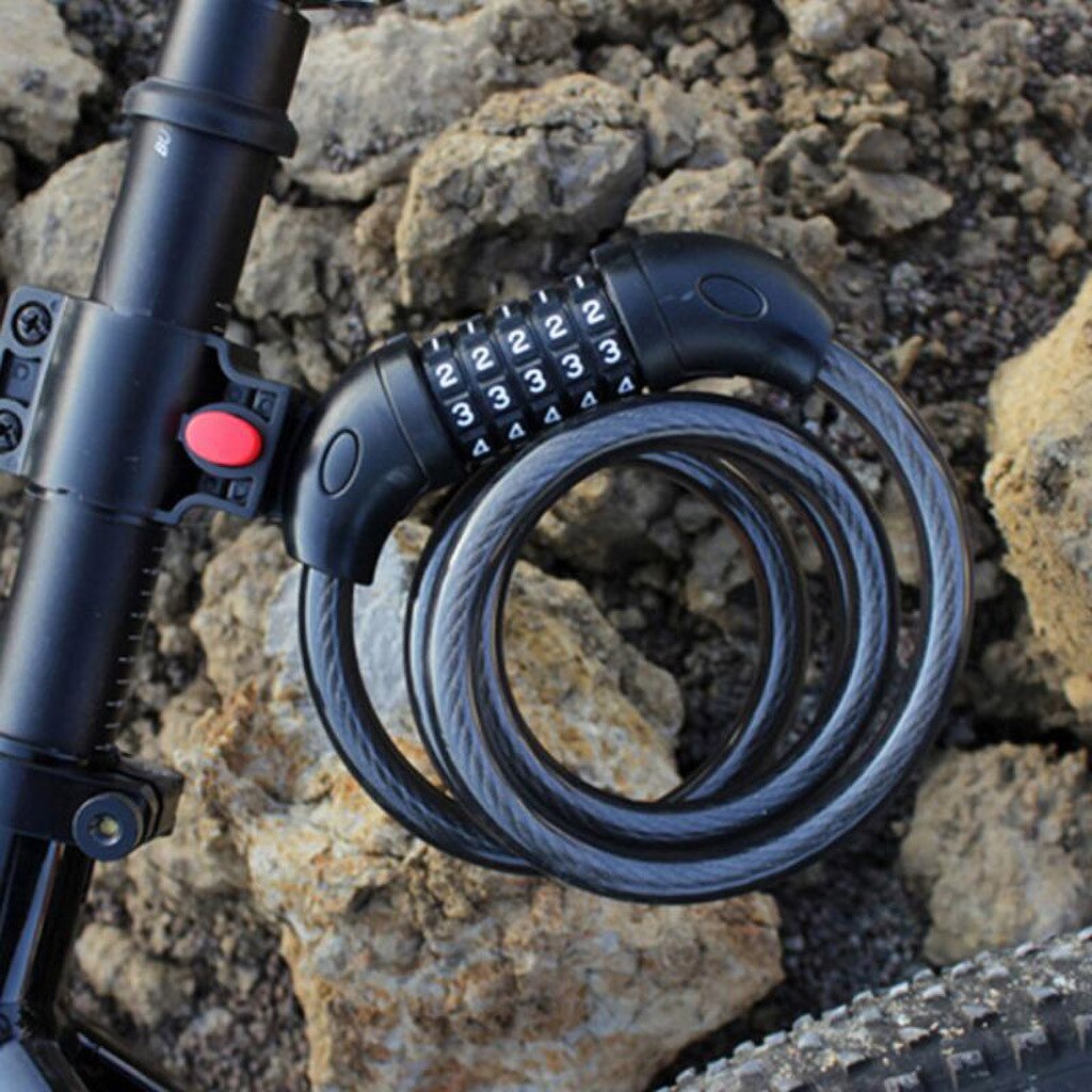Anti Theft Folding Bicycle Lock For MTB Road Chain Cable Bike Lock Heavy Duty Security Key Padlock Bicycle Motorcycle Lock #j4s