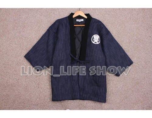 Japanese Men Women Hanten Winter Warm Wadded Cotton Kimono Haori Coat Outterwear: No 09