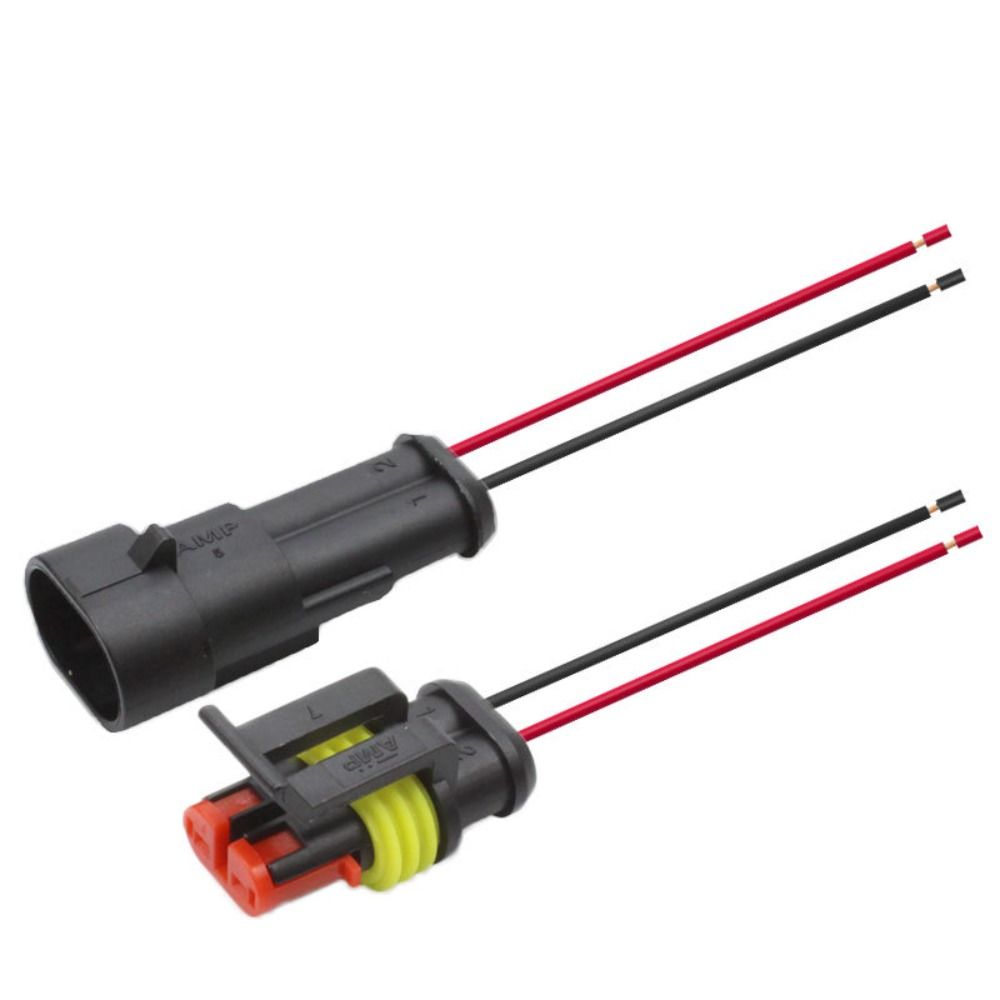 Wire Harness Female 1P 2P 3P 4P 5P 1 2 3 4 5 6 Way Connector Cable Electrical Connector Plug Adapter Wire Auto Wire Connector: army green