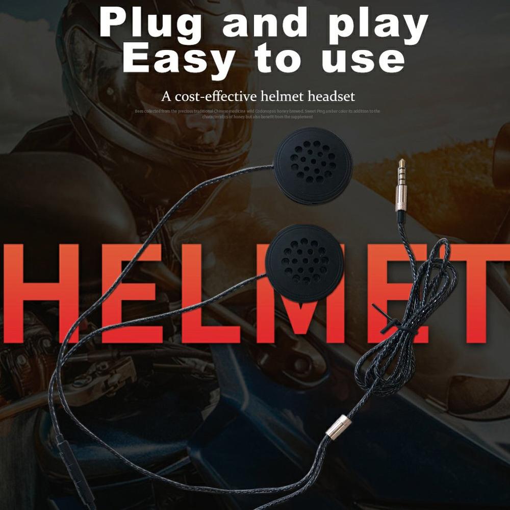 VR robot Motorcycle Helmet Headset 3.5mm Jack Wired Earphones Music Headphones with Handsfree for Motorbike Rider
