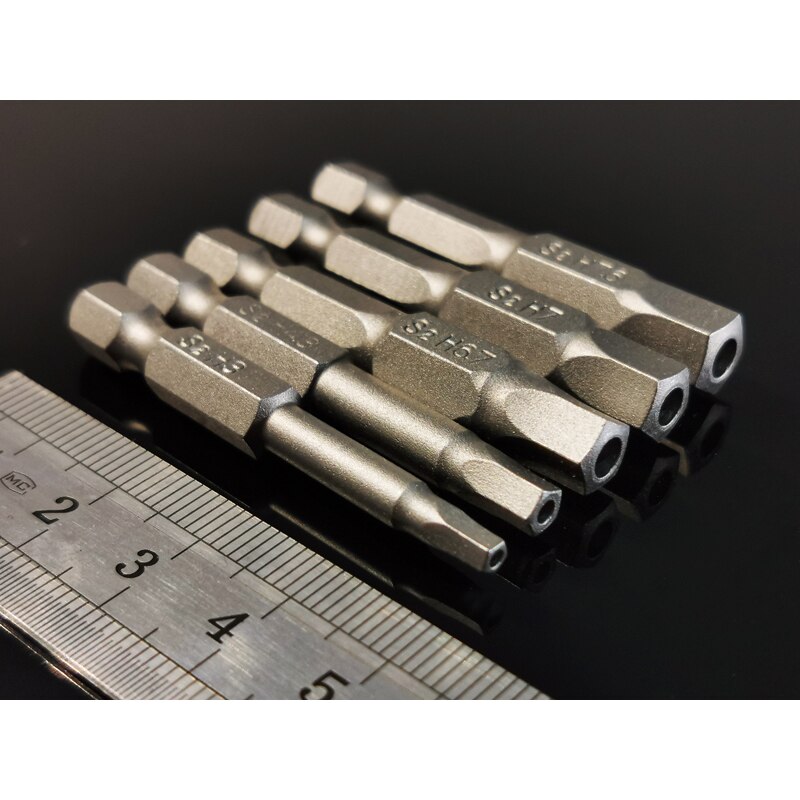 Jeu de 5 tournevis Pentagonal de 50mm, mèches à tête pentagone magnétique, tournevis à tige hexagonale de 1/4 &quot;S2, Kit d&#39;outils électriques à main