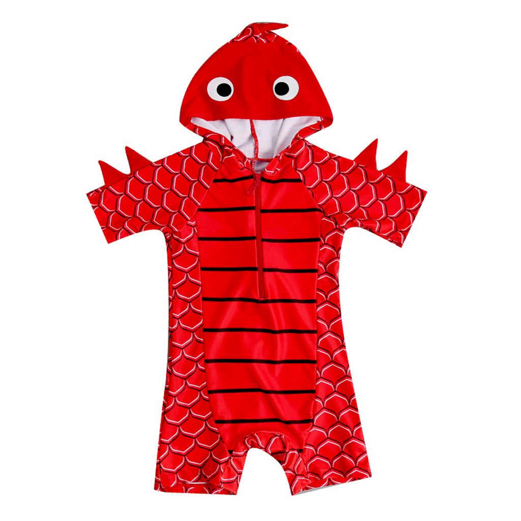 Traje de baño de una pieza de poliéster para niños y niñas, traje de baño, Bikini de playa de manga corta, trajes de baño para piscina, ropa K327: 4-5 Years