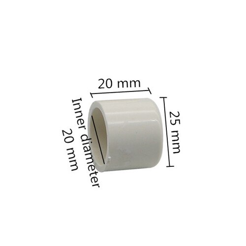 20/25/32mm Inner Diameter PVC End Plugs Garden Irrigation Waterstop Connection Adapter Water Pipe Connectors 2 Pcs: white 20mm