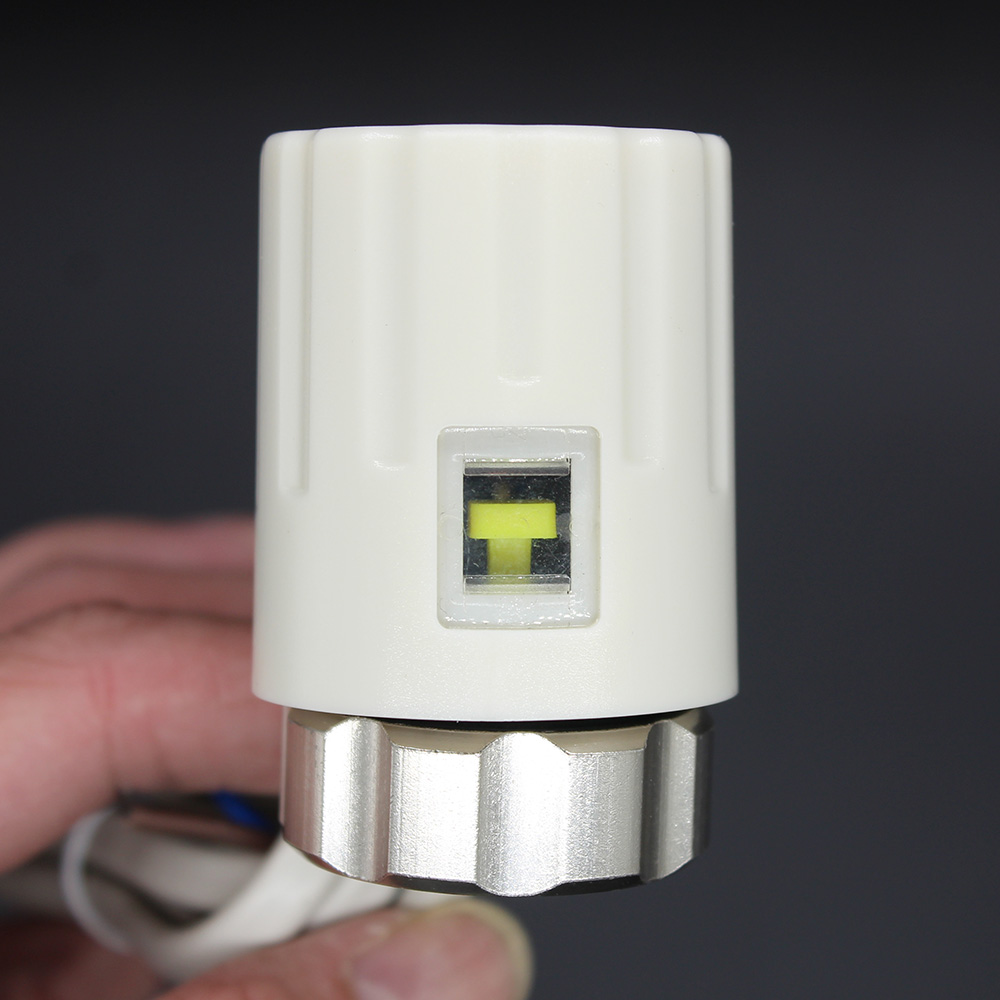 Elektrische thermische antrieb 230V 24V NC KEINE ventil kopf für thermostat verteiler fußbodenheizung heizkörper normalerweise geöffnet geschlossen: Braun / 380 V