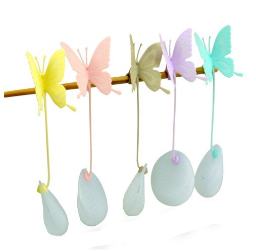 Butterfly Theezakjes Theepot Silicone Filter Thee Infuser Silica Leuke Theezakjes Voor Thee & Koffie Drinkware
