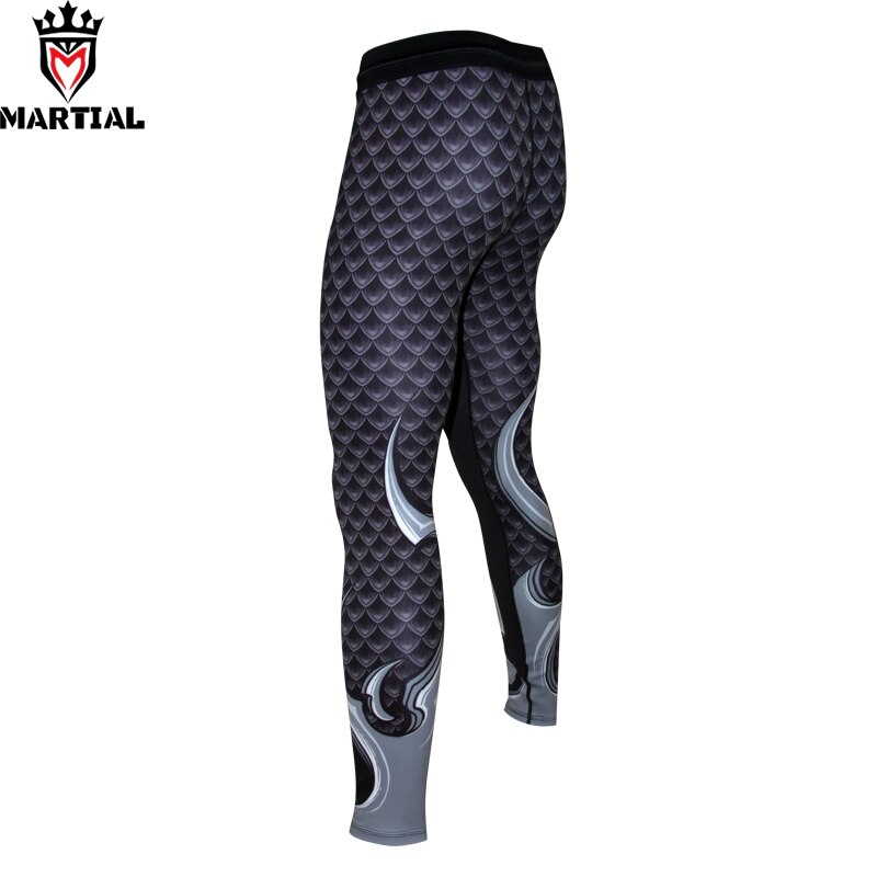 Martial: De Voogd van Dargon fitness running sport legging voor mannen compressie broek crossfit atletische leggings