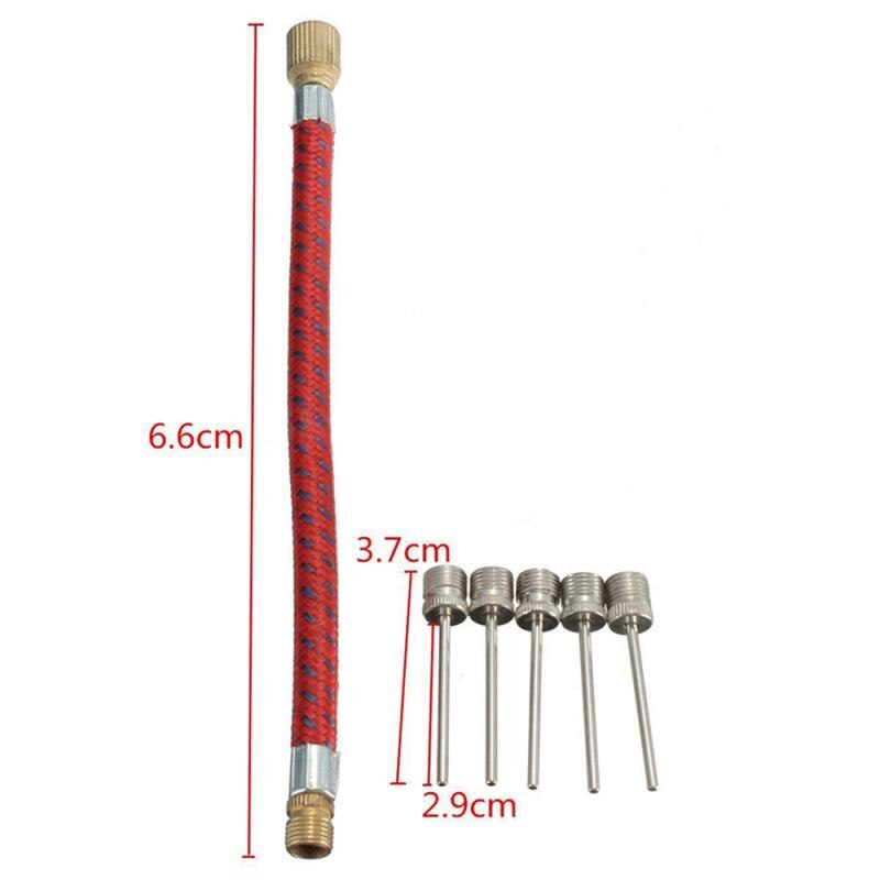 7Pcs/set Needle Valve Football Connector Air Bed Tyre Bike Repair Accessories Pump Adaptor Set Kit Inflate Bike Pump Adaptor