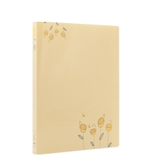 A4 Map voor documenten Verse Papier map Data Boek Map 40 pages A4 clip Geen. fb204: yellow