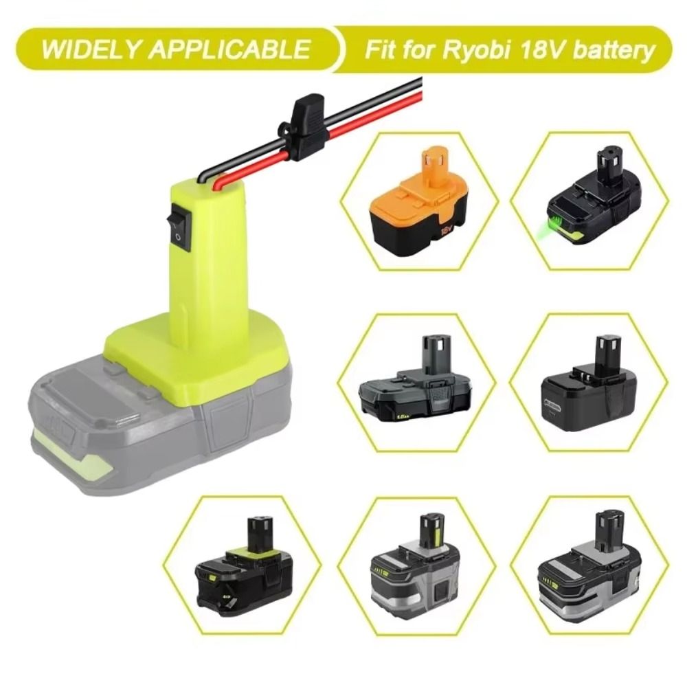 With Fuse Switch Power Wheels Adapter 12AWG Wire High Performances Connection Battery Adapter Connector Safety