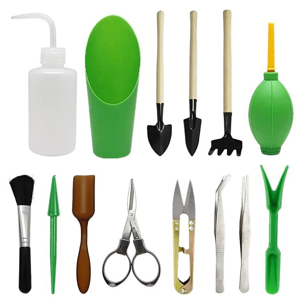 Garden Transplanting Kit Succulent Care Succulent Transplant Tool Accessories Gardening Hand Planting Tools Set Flowers Supplies: Dark Grey