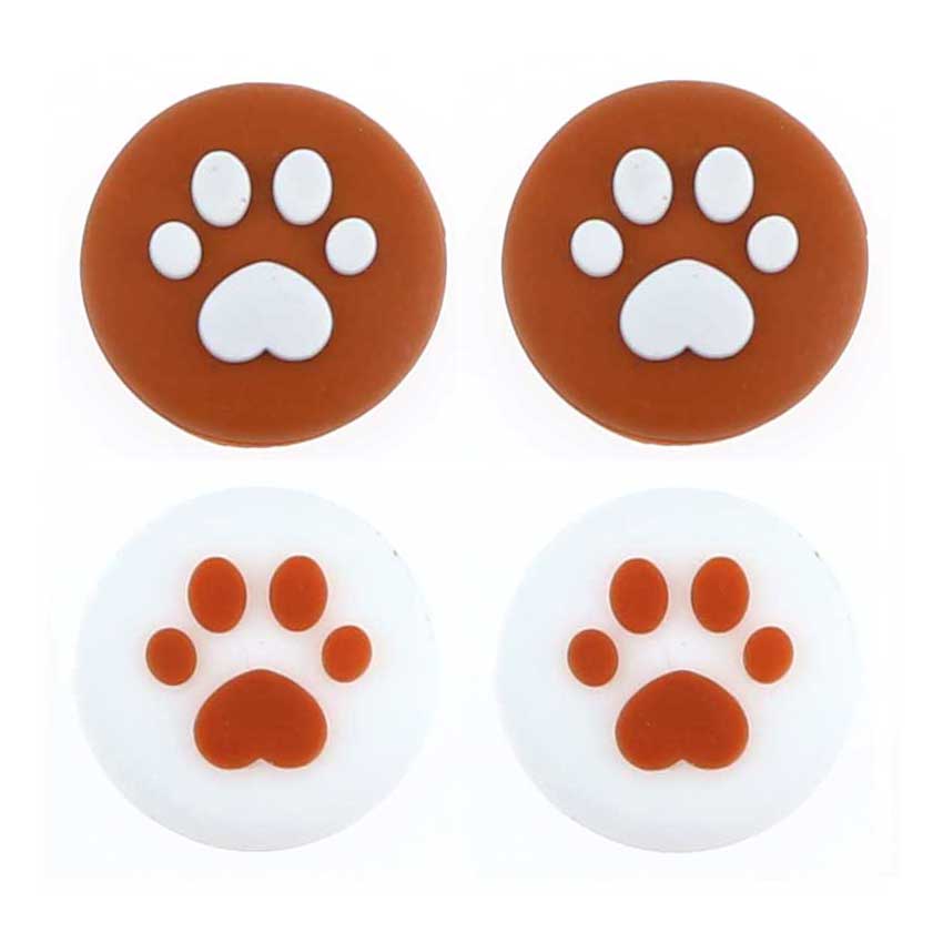 YuXi 4pcs Cat Paw Thumb Stick Grip Cap Joystick Cover For Nintend Switch Lite NS Joy-Con Controller Gamepad Thumbstick Case: G G P P