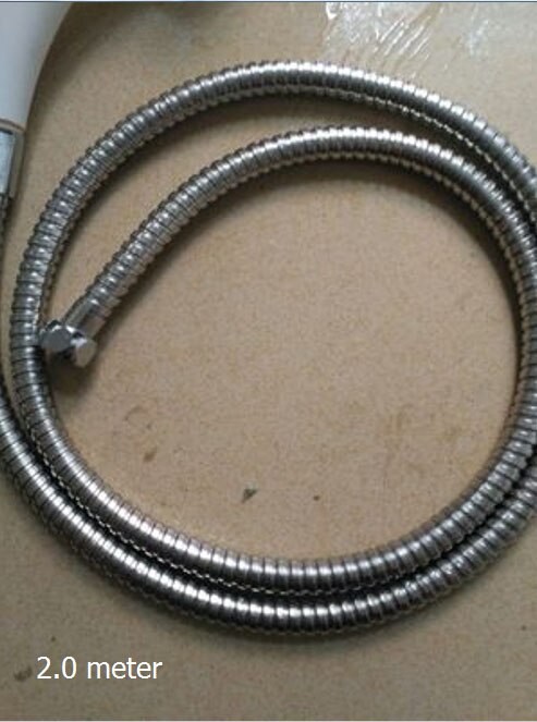 Dofaso  g1/2 bruserslange rustfrit stål anti-eksplosion blødt fleksibelt badeværelse vandrør slange brusebad tilbehør: 2m